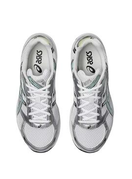 Sapatilhas Asics Gel 1130 branco e turquesa para mulher.