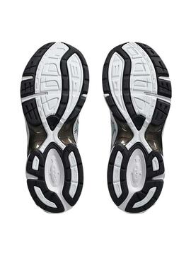 Sapatilhas Asics Gel 1130 branco e turquesa para mulher.