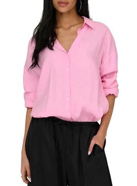 Camisa Only Zazima rosa para mulher.