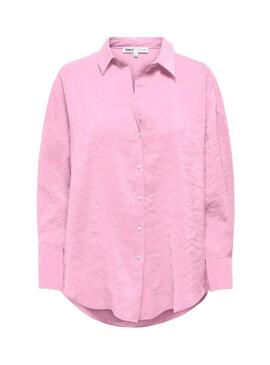 Camisa Only Zazima rosa para mulher.