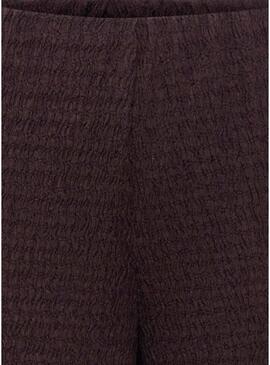 Calças Only Ilse em estrutura marrom para mulher