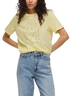 Camiseta Vila Sybil amarela para mulher.