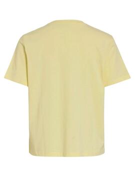 Camiseta Vila Sybil amarela para mulher.