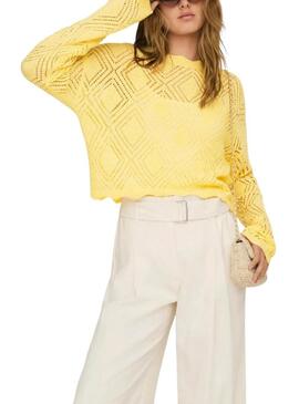 Camisola Only Pamela amarela para mulher.