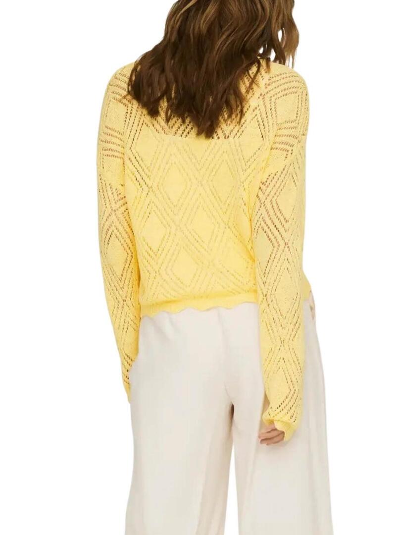 Camisola Only Pamela amarela para mulher.