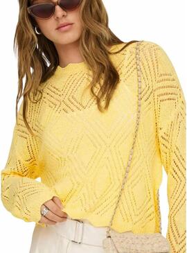 Camisola Only Pamela amarela para mulher.