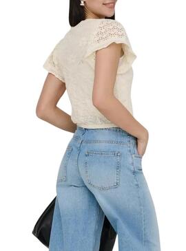 Top Only Estrela bege para mulher