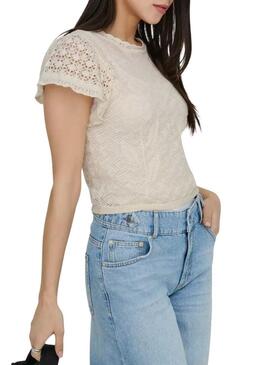 Top Only Estrela bege para mulher