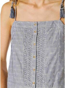 Top Pepe Jeans Agny azul para mulher