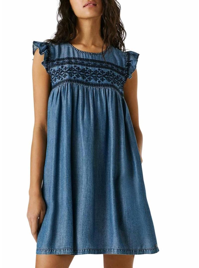 Vestido Pepe Jeans Cindy azul para mulher