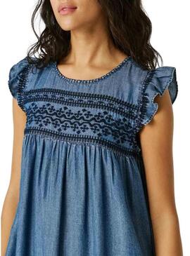 Vestido Pepe Jeans Cindy azul para mulher