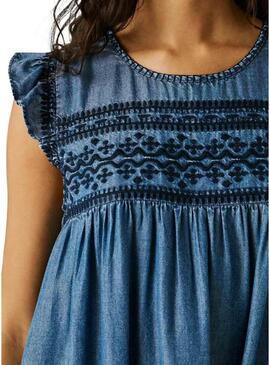 Vestido Pepe Jeans Cindy azul para mulher