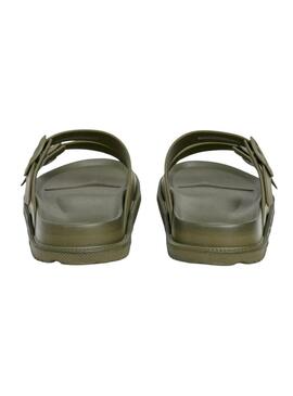 Sandálias Pepe Jeans Ocean Brand verde para homem.