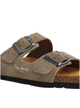 Sandálias Pepe Jeans Oban bege para homem.