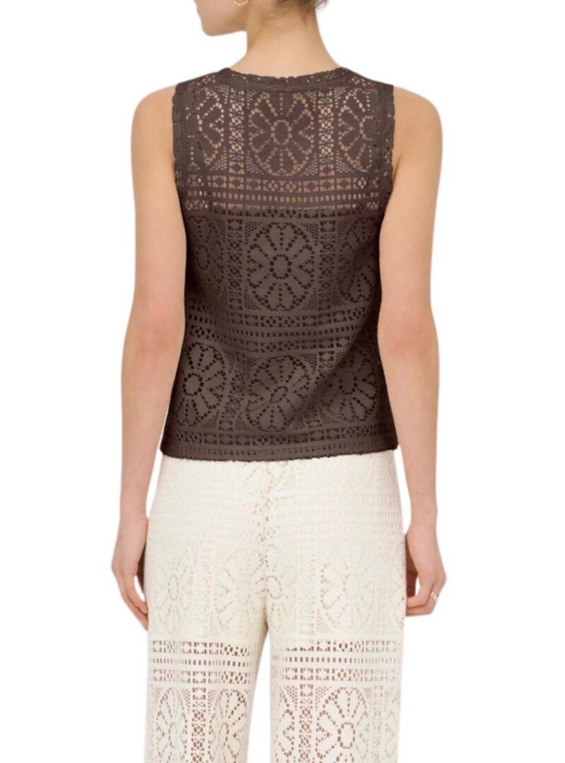 Top Only marrom para mulher