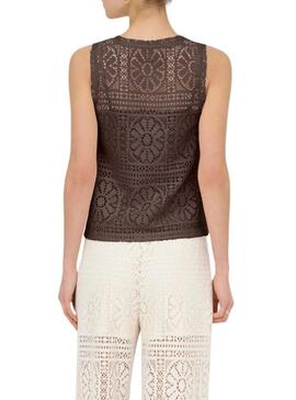 Top Only marrom para mulher