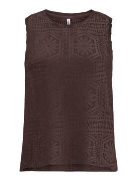 Top Only marrom para mulher