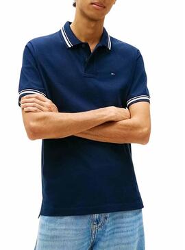 Polo Tommy Jeans Tipped azul marino para homem