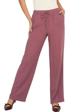 Calça Only Siesta rosa para mulher