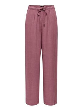 Calça Only Siesta rosa para mulher