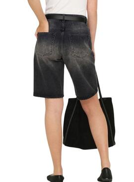 Bermudas de ganga Only Mate preta para mulher