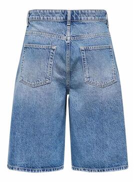 Bermuda jeans azul mate Only para mulher.