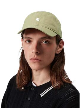 Boné Carhartt Madison Logo verde para homem e mulher.