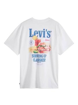 Camiseta Levis Servindo Clássicos branco para homem.