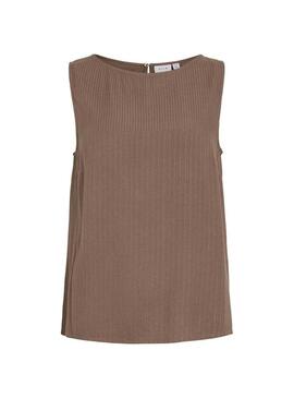 Top Vila Vizina marrom para mulher