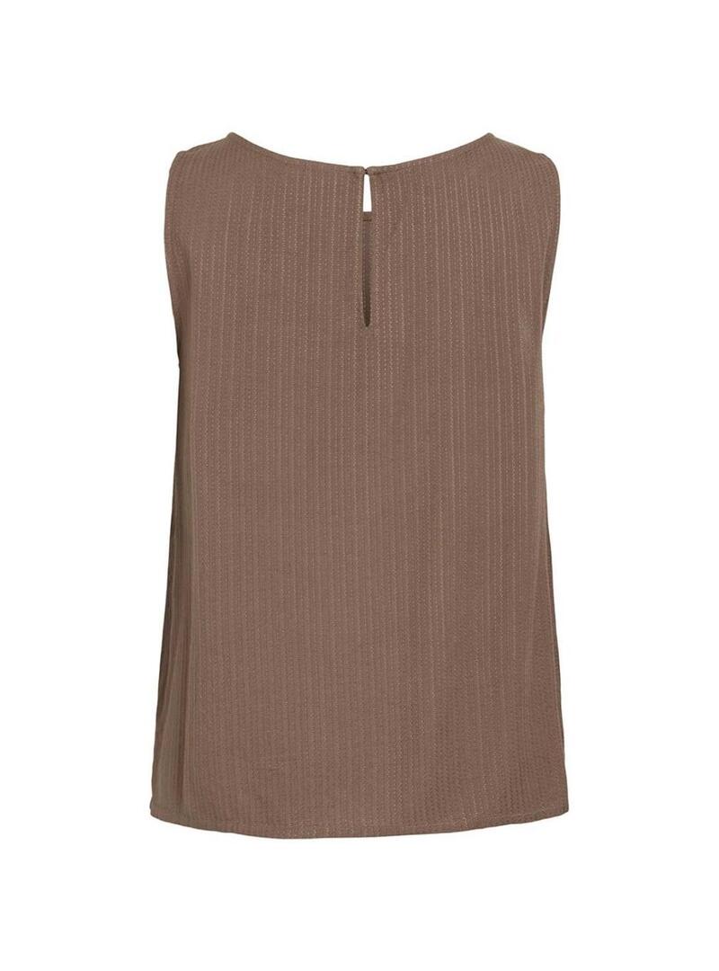 Top Vila Vizina marrom para mulher