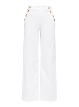 Calça jeans branco Only Madison para mulher.