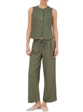 Colete Only Goa verde para mulher