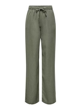 Calças verdes Only Goa para mulher.