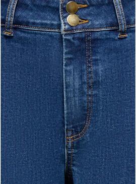 Calça de ganga Only Madison denim média para mulher