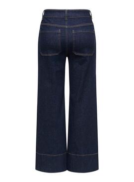 Calça de ganga Only Madison denim escuro para mulher.