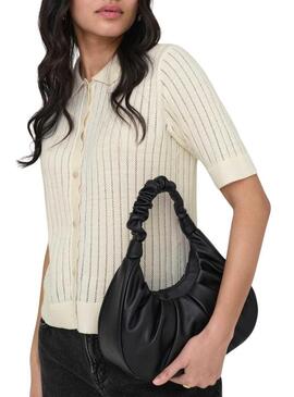 Polo Only Elma bege para mulher