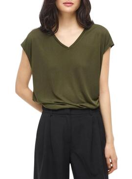 Camiseta Vila Vimodala verde para mulher.