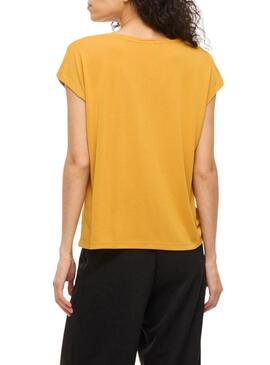 Camiseta Vila Vimodala mostarda para mulher.