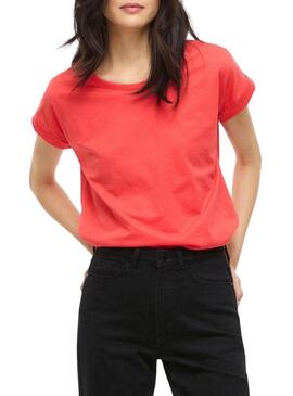 Camiseta Vila Vidreamers coral para mulher.