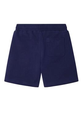 Calça curta Pepe Jeans Michael azul marinho para menino.