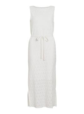 Vestido Vila Malina branco para mulher.