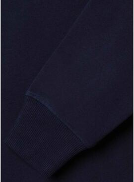 Moletom Pepe Jeans Michael logo azul marinho para menino