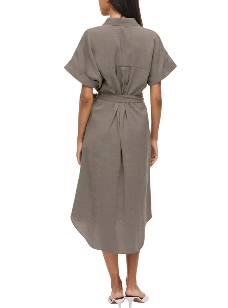 Vestido Vila Vihula verde para mulher.