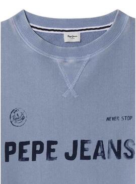 Moletom Pepe Jeans Ben azul claro para meninos