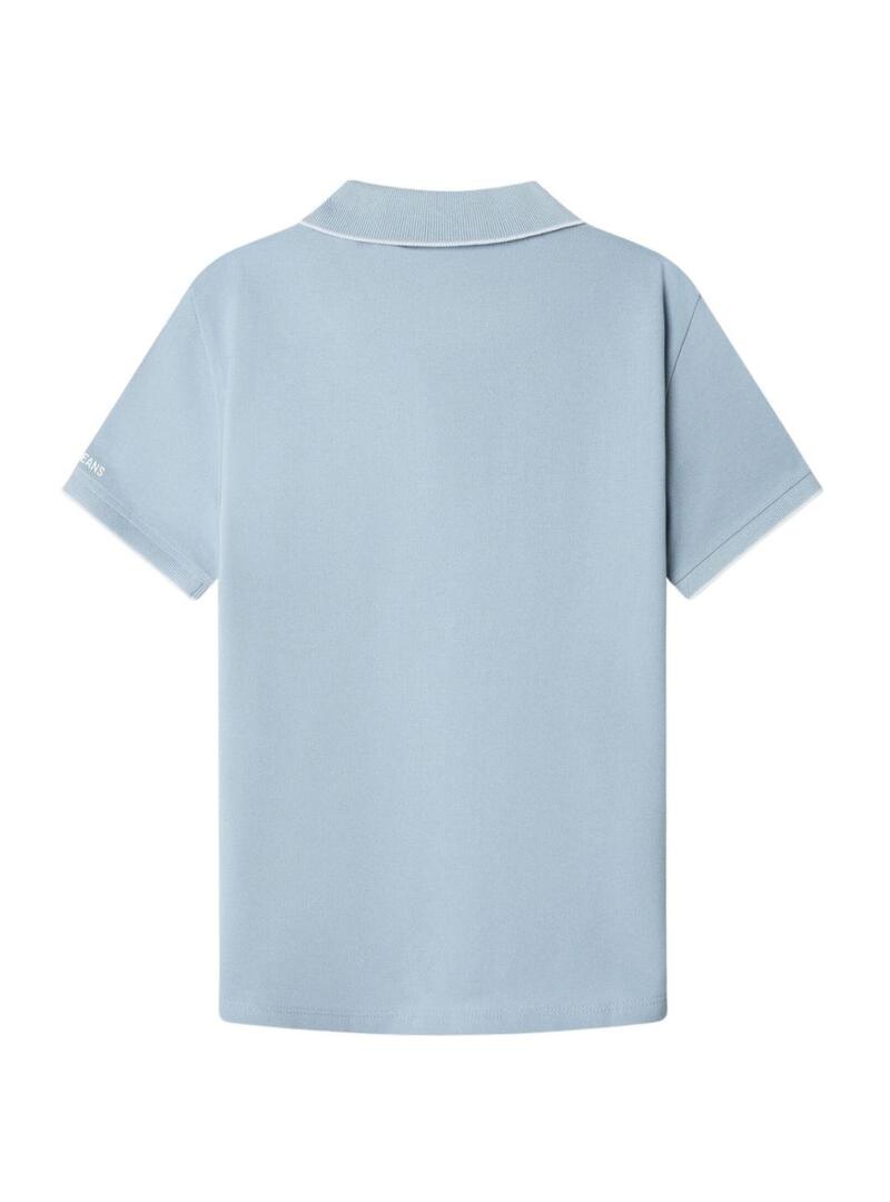 Camisa Pepe Jeans Hayden azul céu para menino.