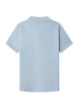 Camisa Pepe Jeans Hayden azul céu para menino.