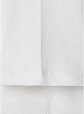Camiseta Pepe Jeans Joshua logo branco desgastado para criança