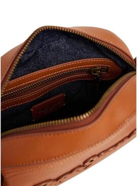 Bolsa Pepe Jeans Danara marrom para mulher