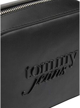 Bolsa Tommy Jeans Must Camera preta para mulher