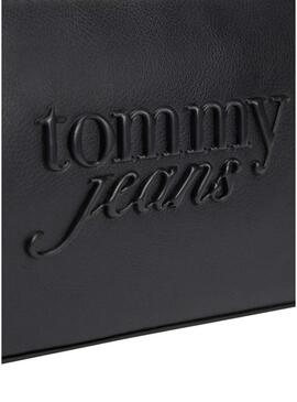 Bolsa Tommy Jeans Must Shoulder preta para mulher.